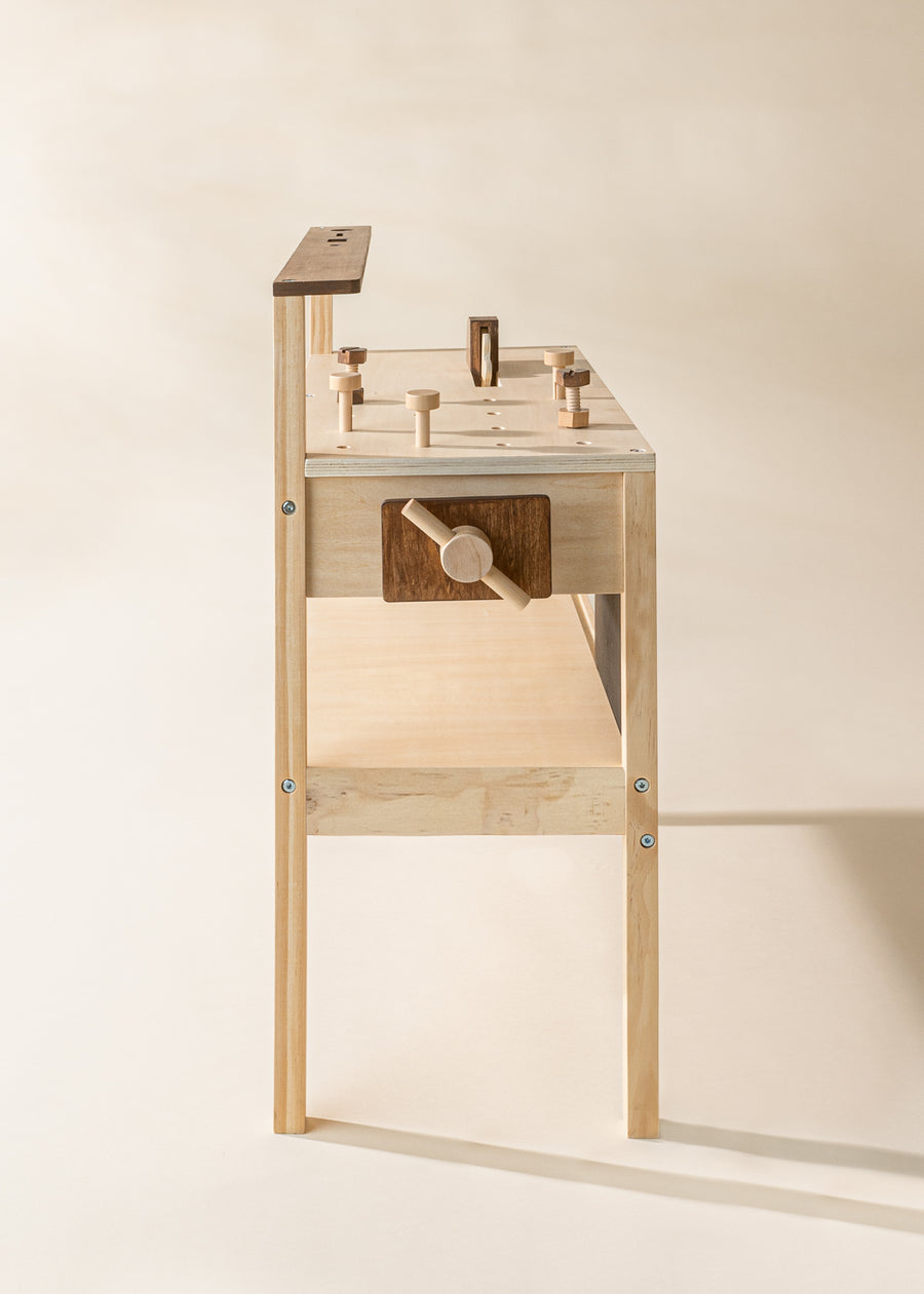 Mini Wooden Workbench Playset