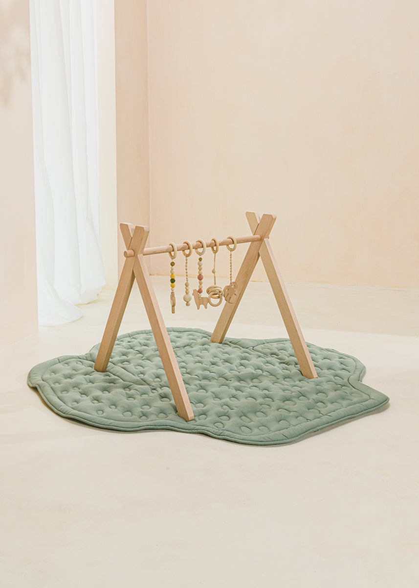 Linen & Cotton Quilted Playmat CACTUS Coco Village