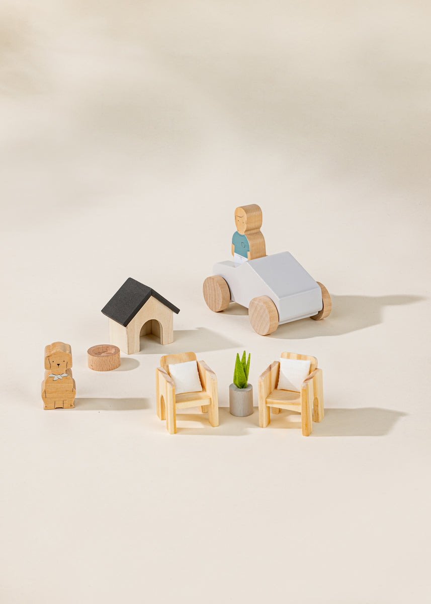 Wooden Doll House Outdoor Furniture & Accessories Coco Village