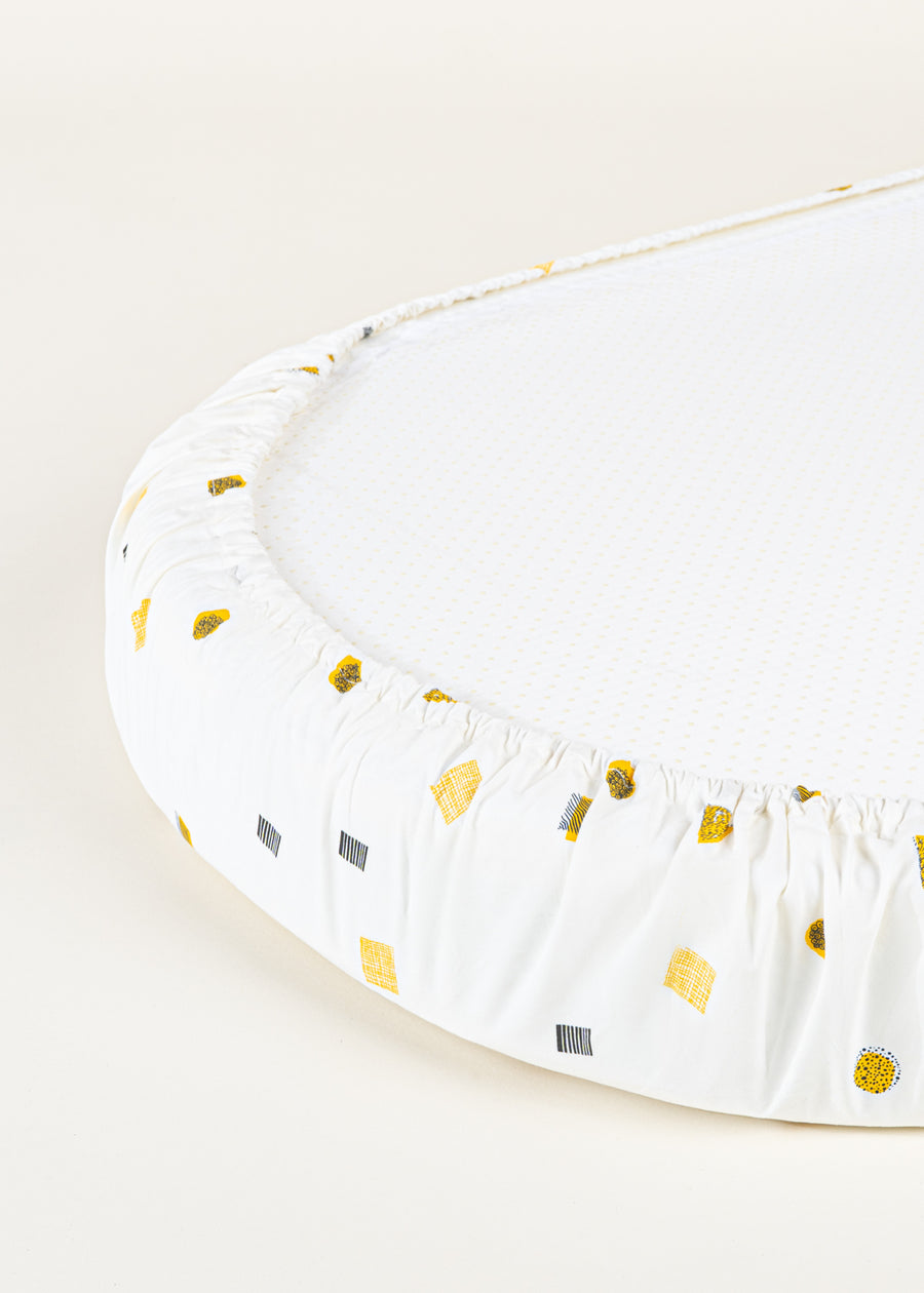 Drap-housse pour lit de bébé ovale 100% coton biologique TUXEDO - FORMS