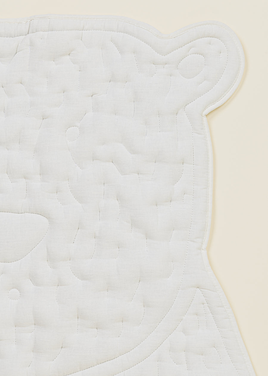 Linen & Cotton Quilted Playmat - BOOGIE BEAR