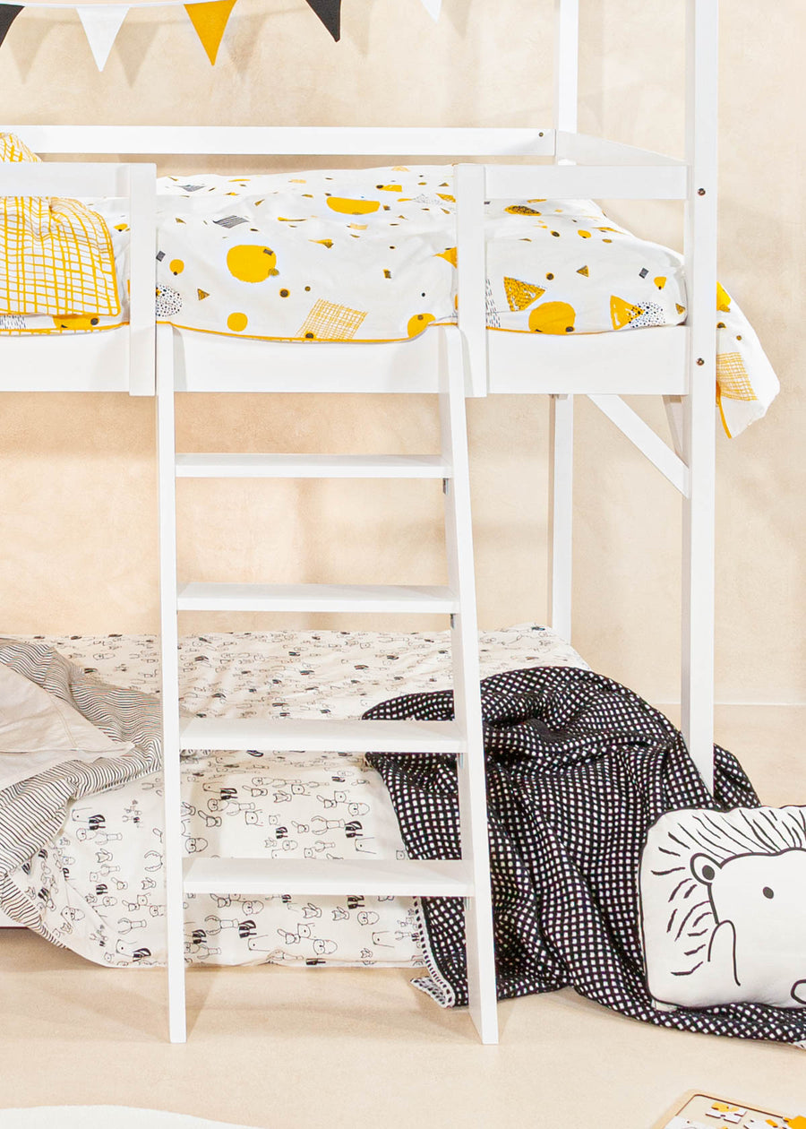 House Bunk Bed - WHITE