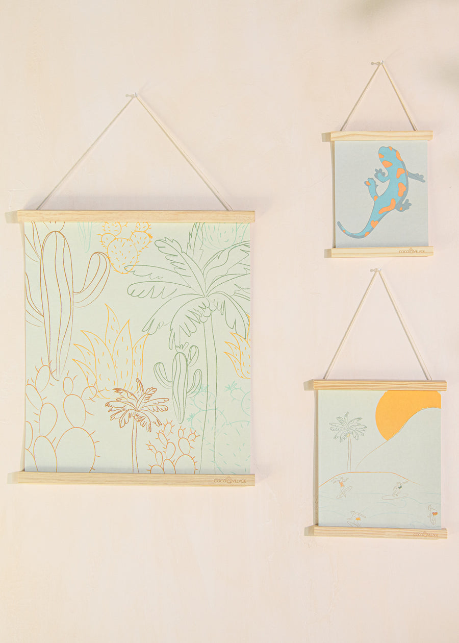 Hanging Poster Trio with Magnetic Wooden Frame 3 sizes - KANYON