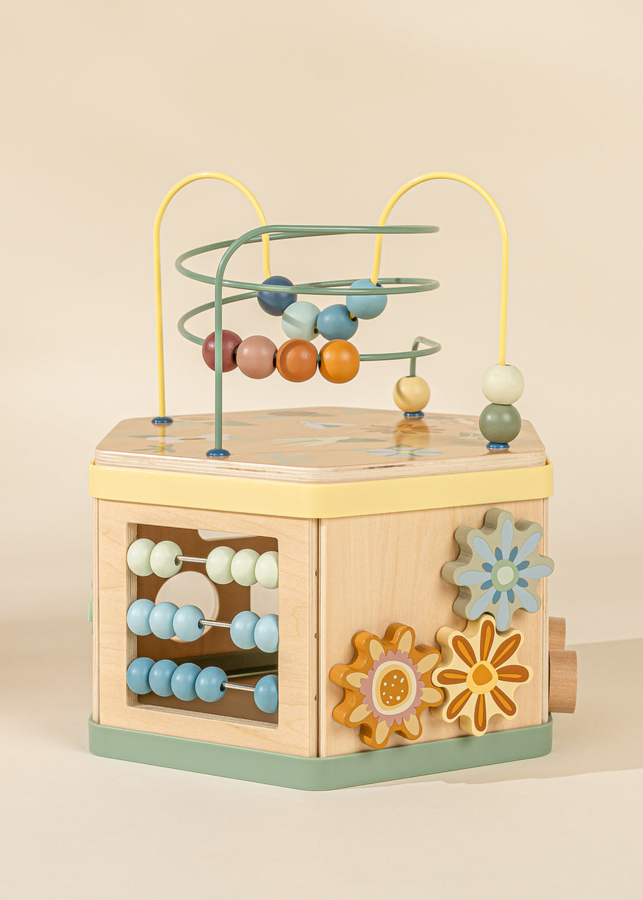 Wooden Activity Cube - BUGS