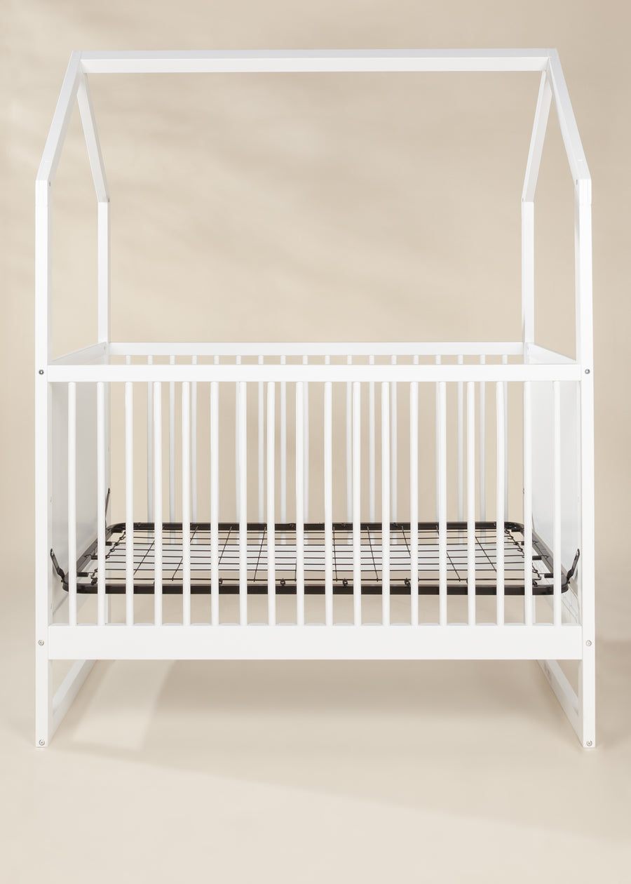 House Baby Crib - WHITE