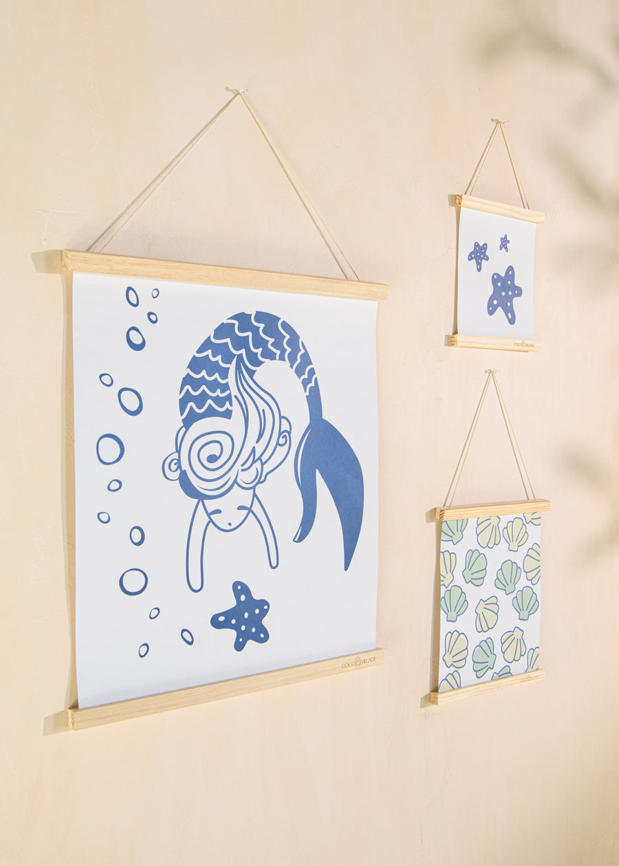 Hanging Poster Trio with Magnetic Wooden Frame 3 sizes - BALTIK