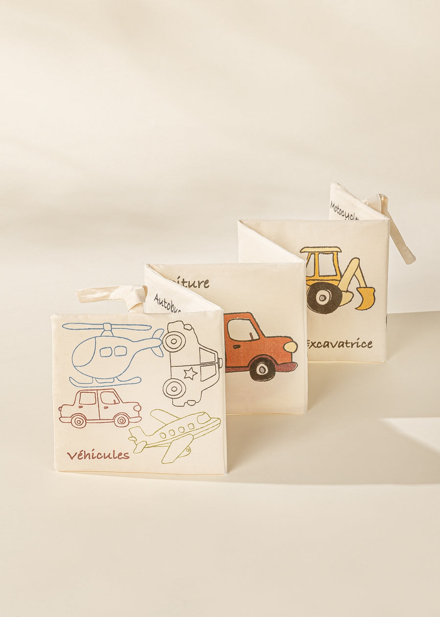 Natural Cotton Baby's First Soft Book French - VEHICLES