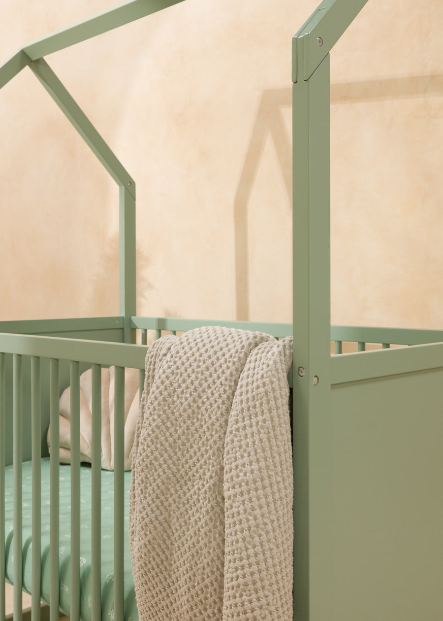 House Baby Crib - SEAFOAM