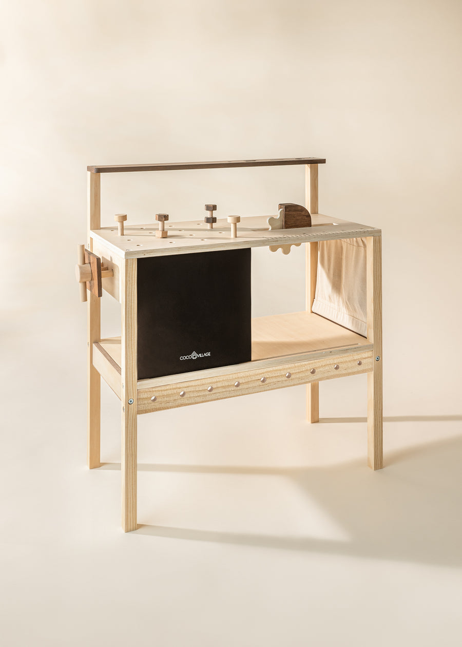 Mini Wooden Workbench Playset