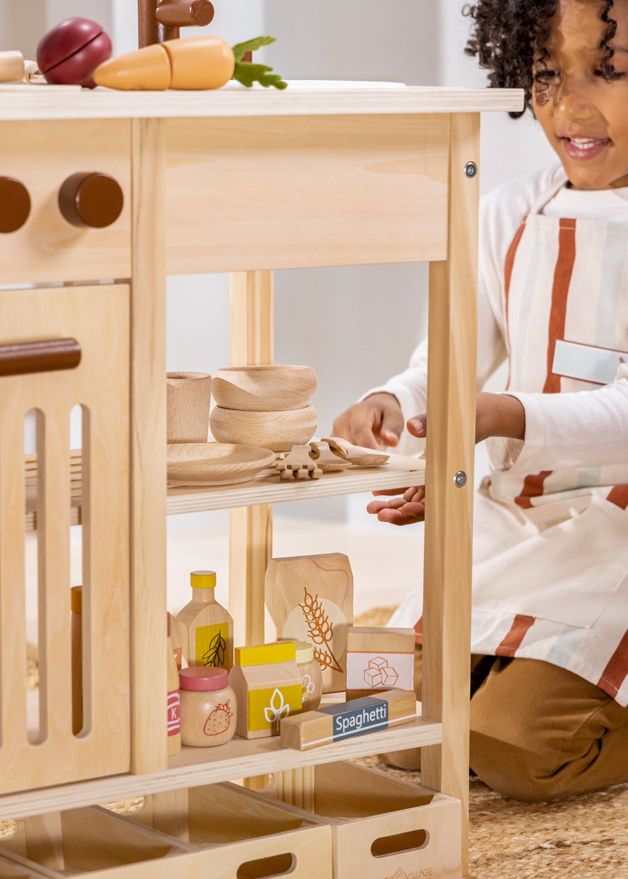 Wooden Grocery Playset - Dry Goods