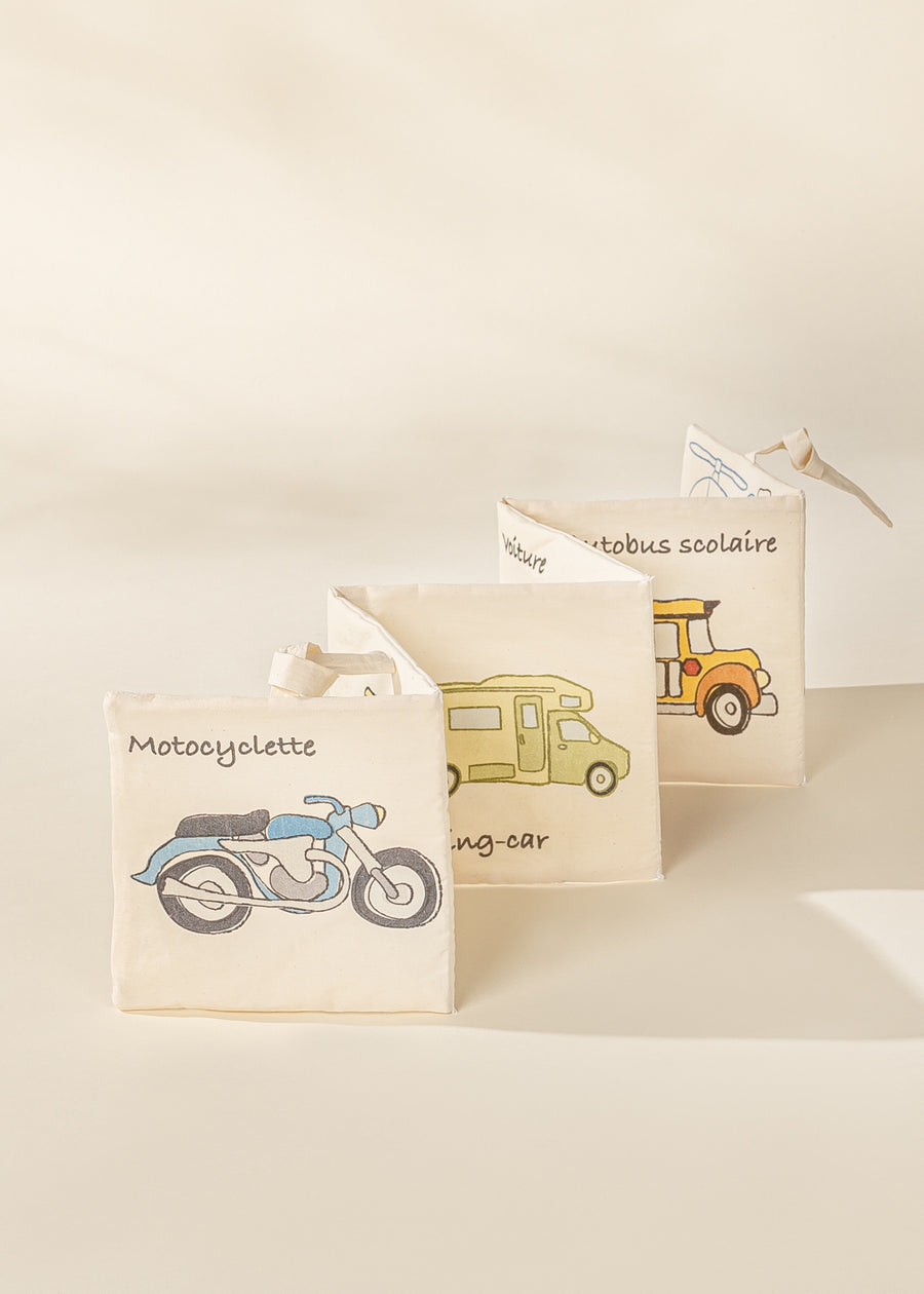Natural Cotton Baby's First Soft Book French - VEHICLES