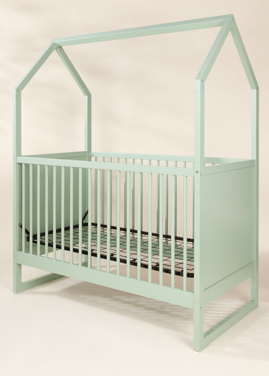 House Baby Crib - SEAFOAM