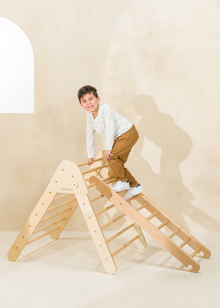Montessori Climber Ladder - NATURAL WOOD