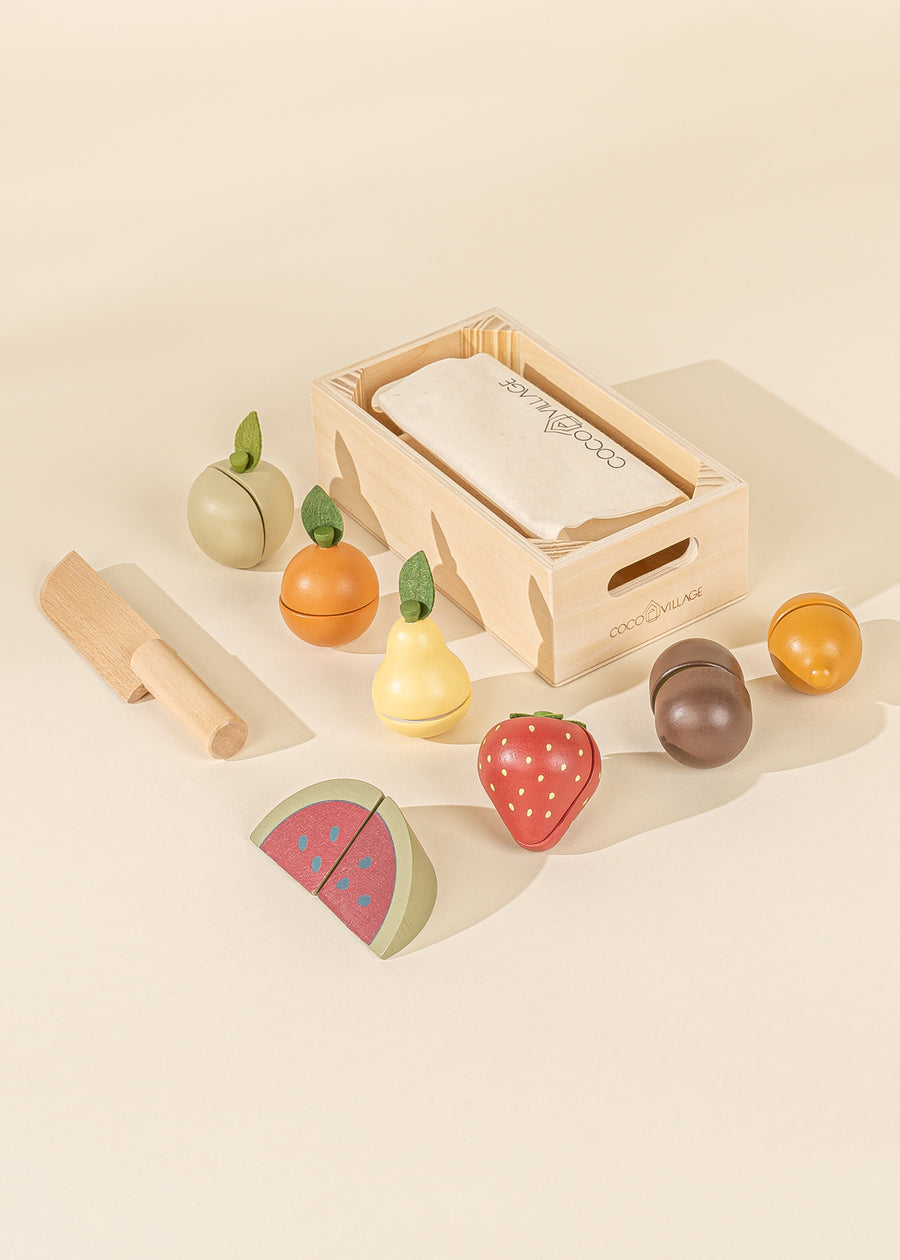 Wooden Fruits Playset