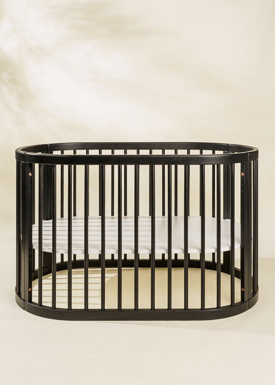 Oval Baby Crib - BLACK