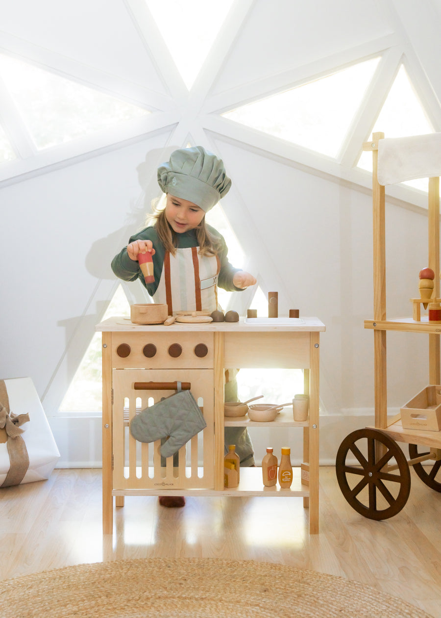 Mini Wooden Play Kitchen