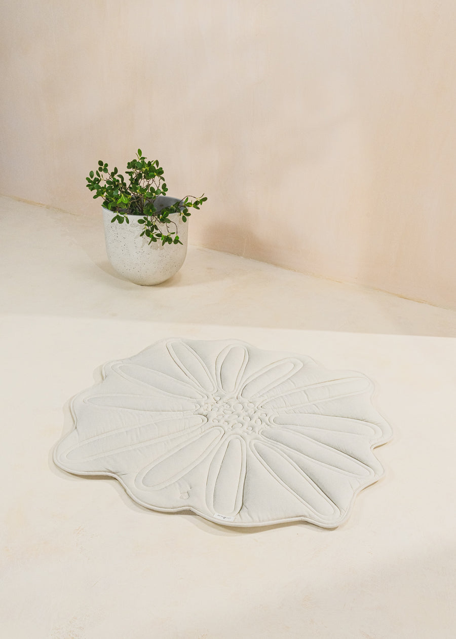 Linen & Cotton Quilted Playmat - SUNFLOWER