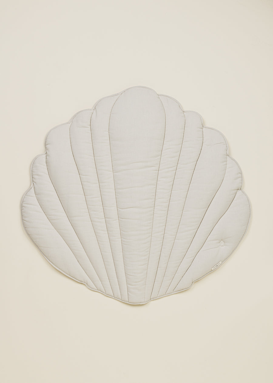 Linen & Cotton Quilted Playmat - SEASHELL