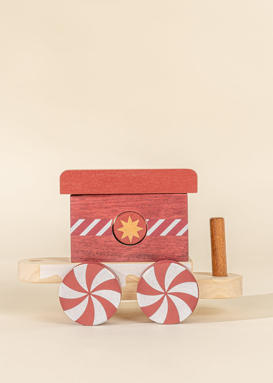 Wooden Stacking Train - CHRISTMAS