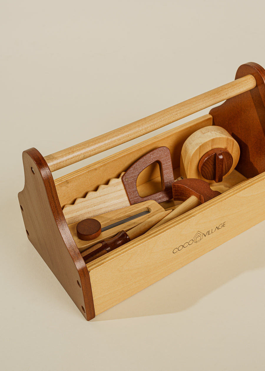 Ensemble d'outils de bricolage en bois